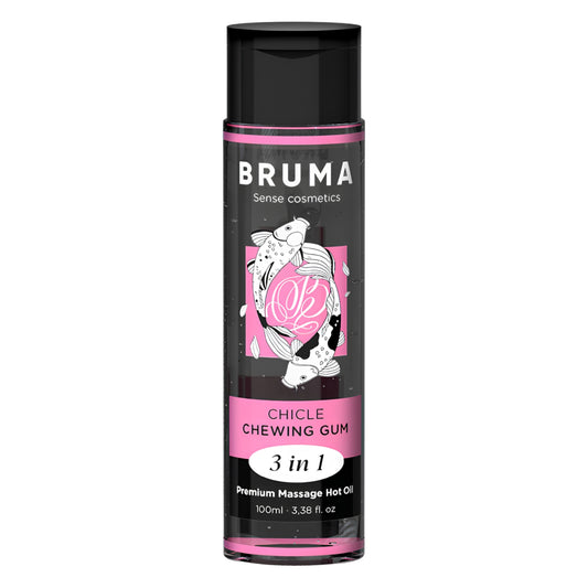 Sildoša masāžas eļļa 3in1 ar košļenes garšu (100 ml) – BRUMA Premium