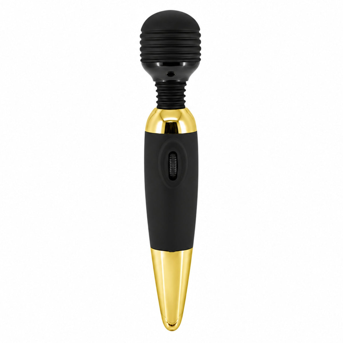 PRETTY LOVE Power Wand Masāžas Vibrators – 25 cm Melns ar Zeltu
