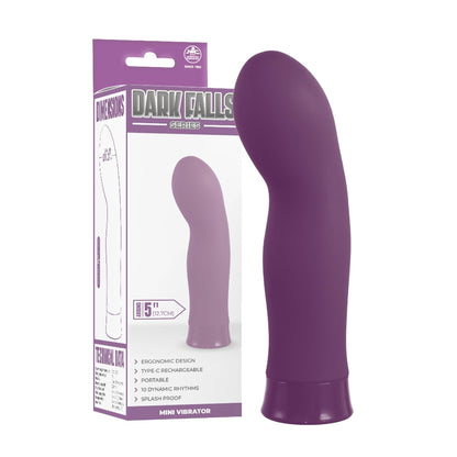 Mini vibrators DARK FALLS 12.7 cm - silikona stimulators (violets)