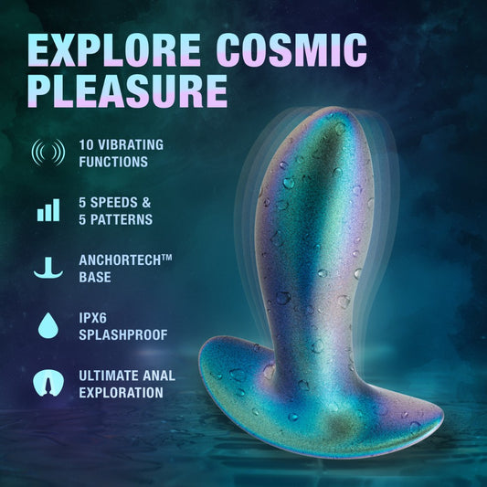 Вибрирующая силиконовая анальная пробка Neptune Teal (12.7 см) – Blush Voyager Plug