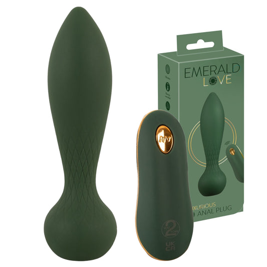 Anālais vibrators ar tālvadības pulti Emerald Love