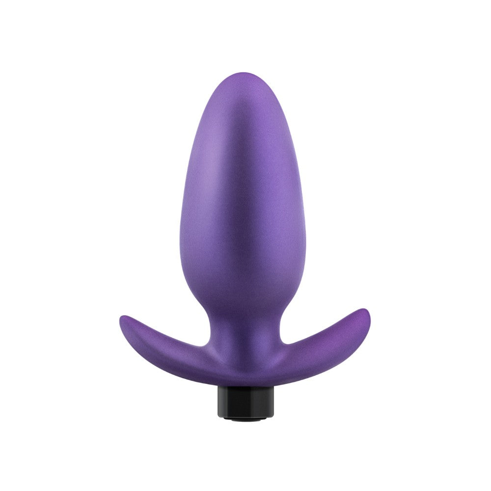 Vibrējošs silikona anālais spraudnis violets (8.9 cm) – Blush Matrix Excelsior