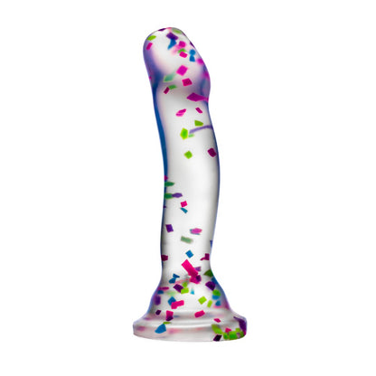 Tumsā spīdošs silikona dildo ar piesūcekni 19 cm - Blush Neo Glow in the Dark