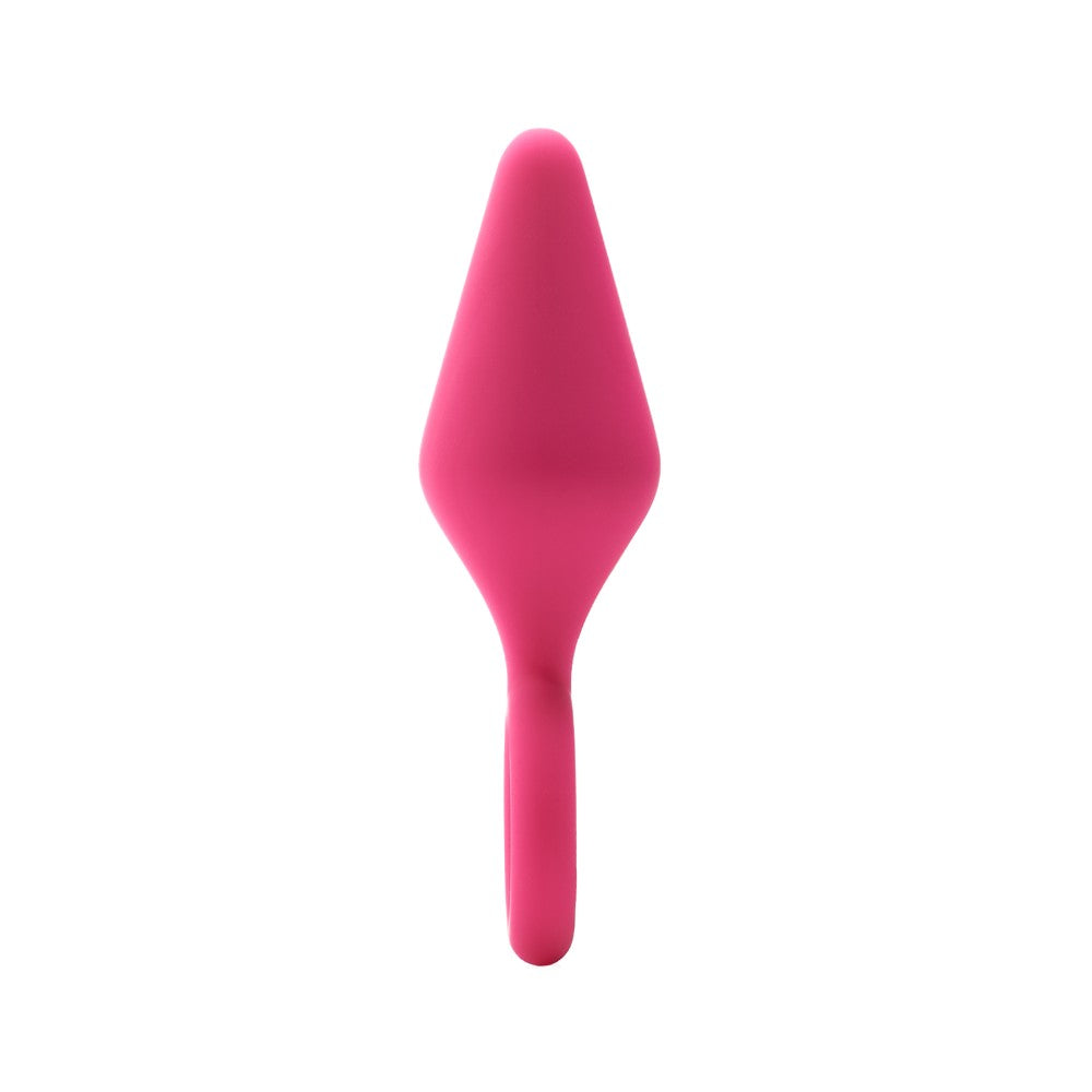Silikona anālais spraudnis rozā (S) - Dreamtoys Flirts Pull Plug