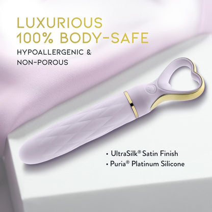 Platīna Silikona Ūdensizturīgs Vibrators - Blush Delice Lavender Love