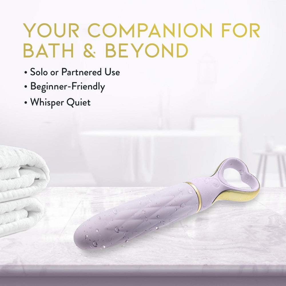 Platīna Silikona Ūdensizturīgs Vibrators - Blush Delice Lavender Love