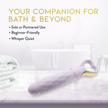 Platīna Silikona Ūdensizturīgs Vibrators - Blush Delice Lavender Love