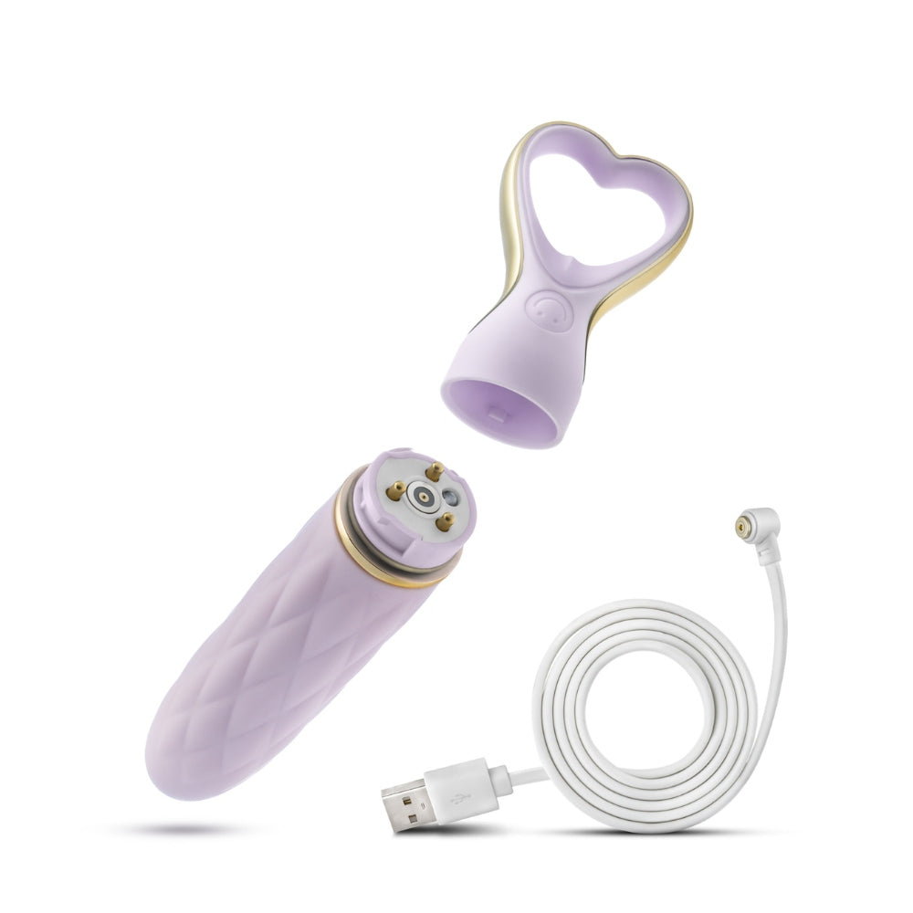 Platīna Silikona Ūdensizturīgs Vibrators - Blush Delice Lavender Love