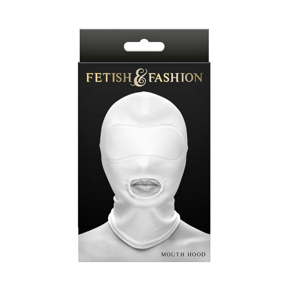 NS Novelties Balta neilona maska ar atvērtu muti