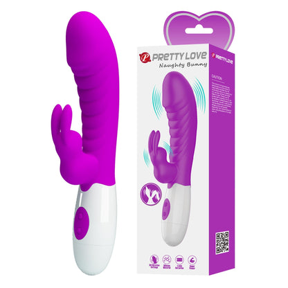 PRETTY LOVE Naughty Bunny vibrators – G-punkta un klitora stimulācija