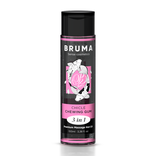 Sildoša masāžas eļļa 3in1 ar košļenes garšu (100 ml) – BRUMA Premium