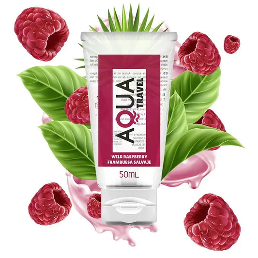 Ūdens bāzes lubrikants ar meža aveņu garšu – AQUA Travel (50 ml)