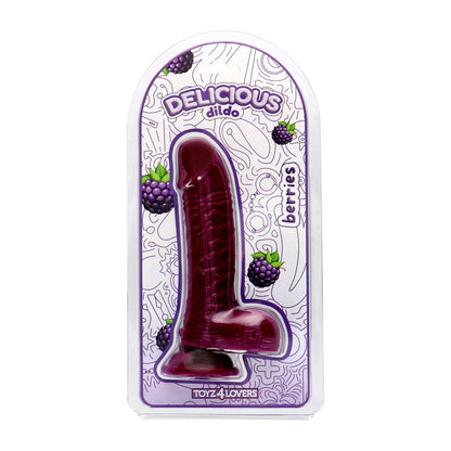 Dildo ar kazenes aromātu Toys4Lovers Delicious Dan Berries 18 cm