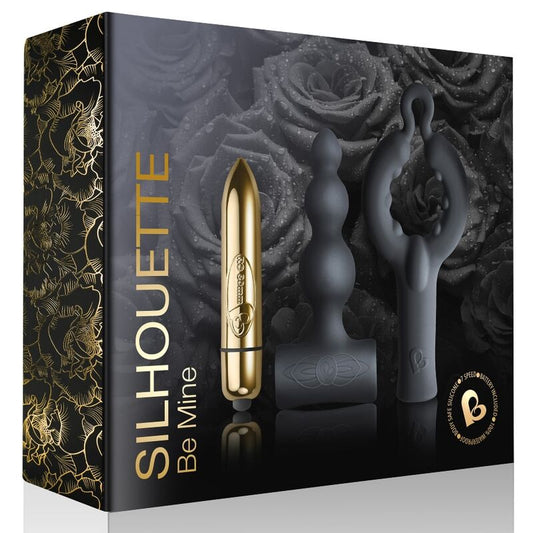 ROCKS-OFF - SILHOUETTE 3 in 1 - Premium komplekts ar vibratoru lodīti