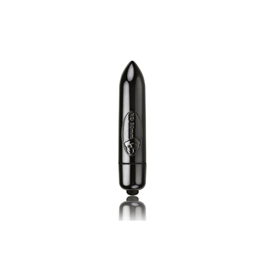 ROCKS-OFF - Ekskluzīvs Midnight Gun Metal bullet vibrators (8 cm - 7 vibrāciju)