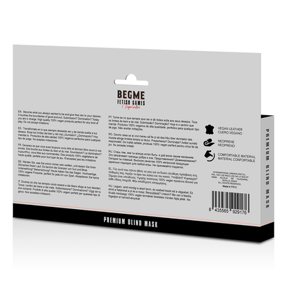 BEGME - BLACK EDITION Premium acu maska
