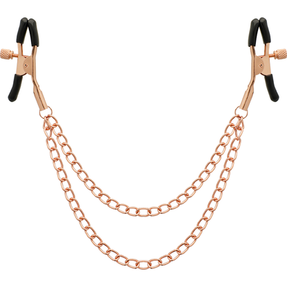 COQUETTE CHIC DESIRE - High quality metal nipple clamps with chain