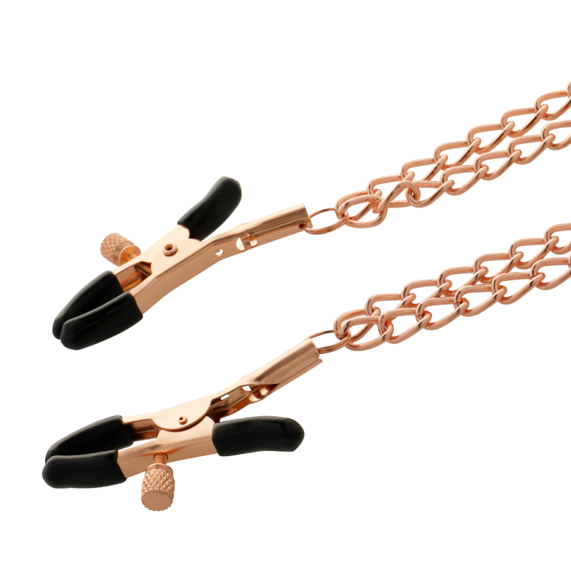 COQUETTE CHIC DESIRE - High quality metal nipple clamps with chain