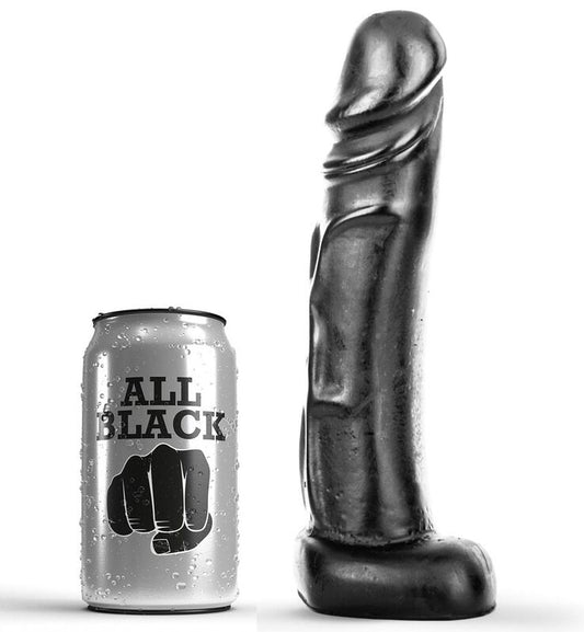 ALL BLACK - Realistic dildo (22 cm)