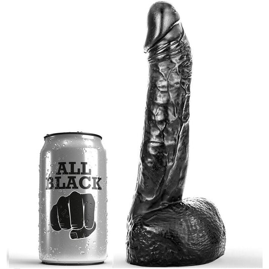 ALL BLACK - Fistinga, anālais un vaginālais dildo (20 cm)