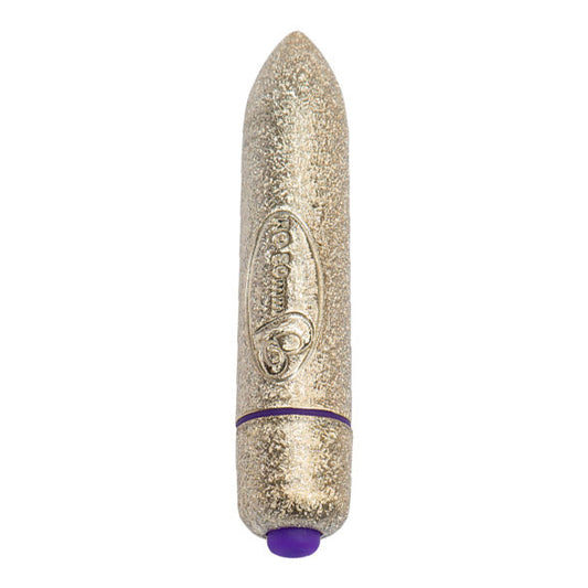 ROCKS-OFF - ekskluzīvs zelta bullet vibrators (8 cm - 7 vibrācijas)