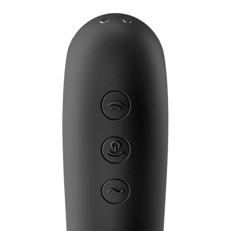 Premium klitora stimulators Satisfyer Dual Kiss melns