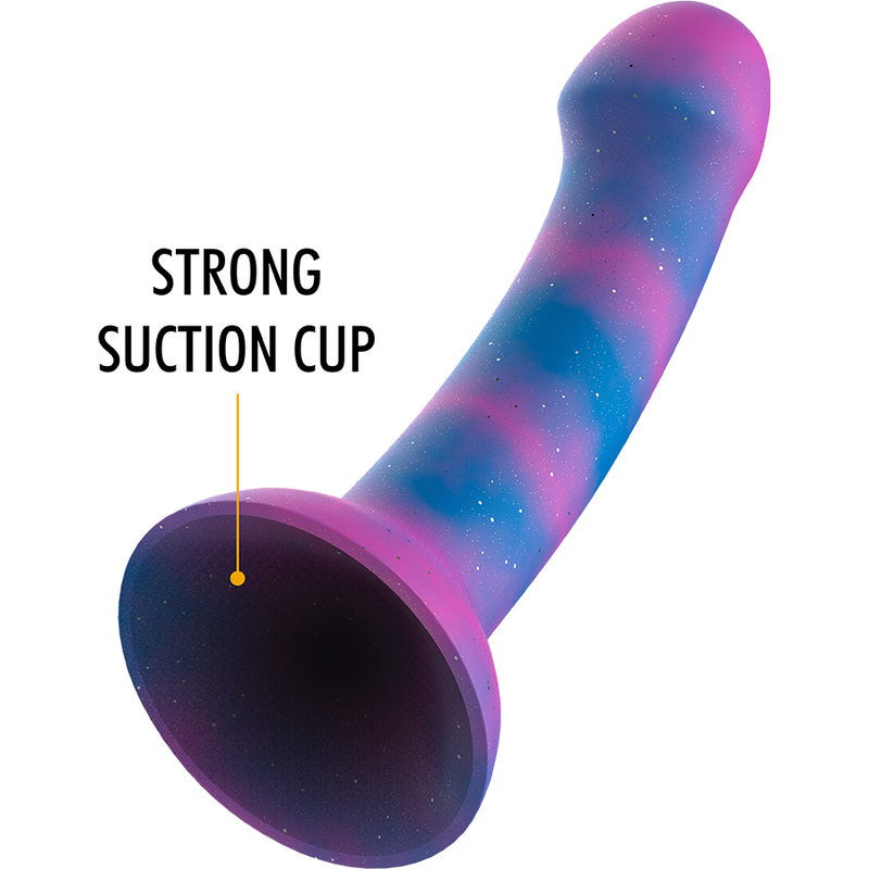 Dion Galactic Silikona Dildo ar Spīdumiem 18 cm