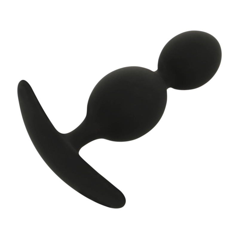 BLACK&SILVER - ORSON Silicone Anal Plug (9 cm)