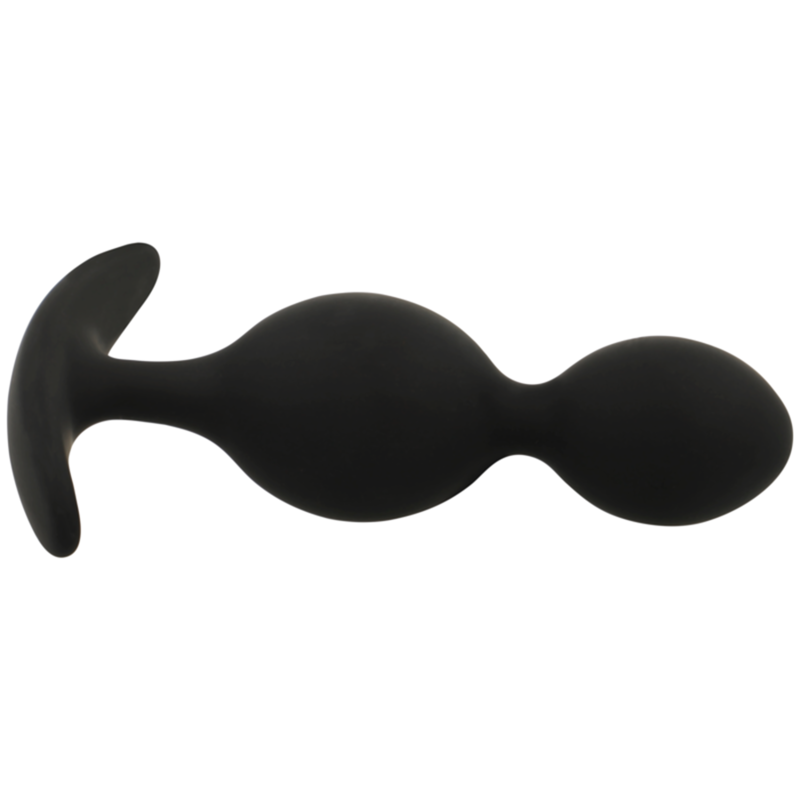BLACK&SILVER - ORSON Silicone Anal Plug (9 cm)