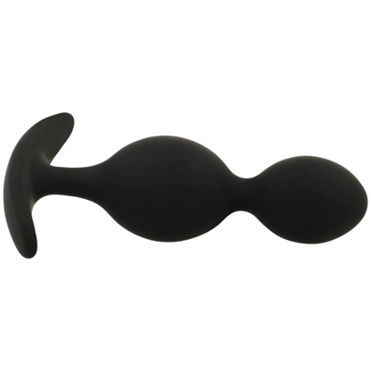 BLACK&SILVER - ORSON Silicone Anal Plug (9 cm)