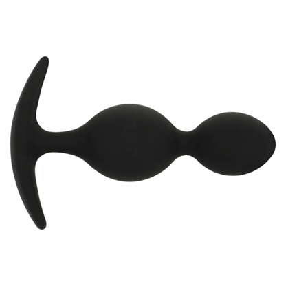 BLACK&SILVER - ORSON Silicone Anal Plug (9 cm)