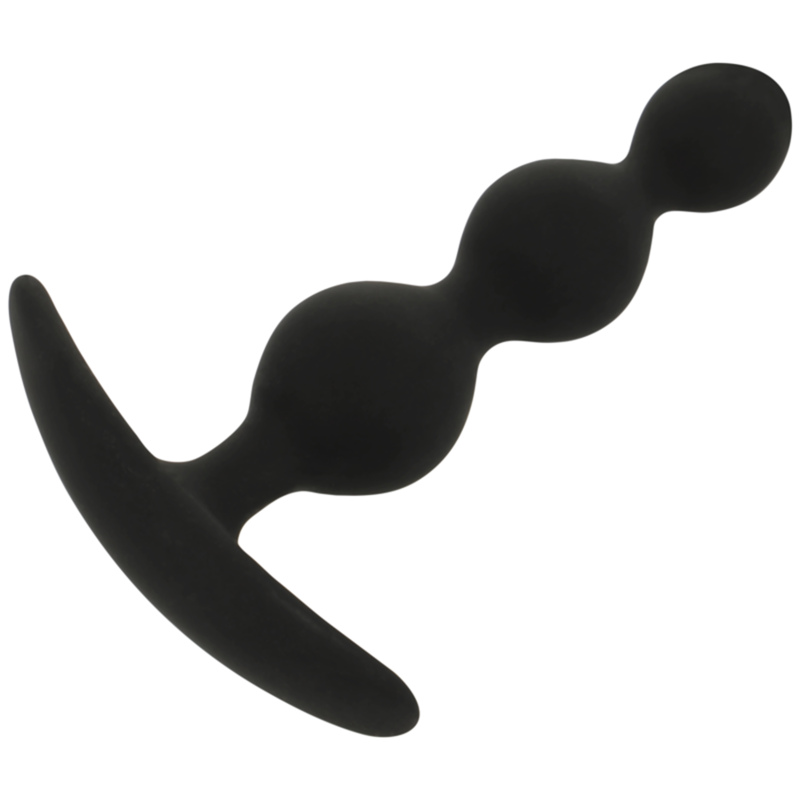 BLACK&SILVER - RUPERT Silicone Anal Plug (10 cm)
