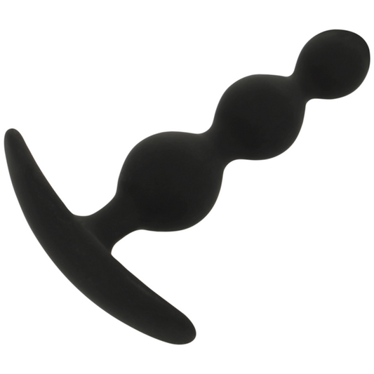 BLACK&SILVER - RUPERT Silicone Anal Plug (10 cm)