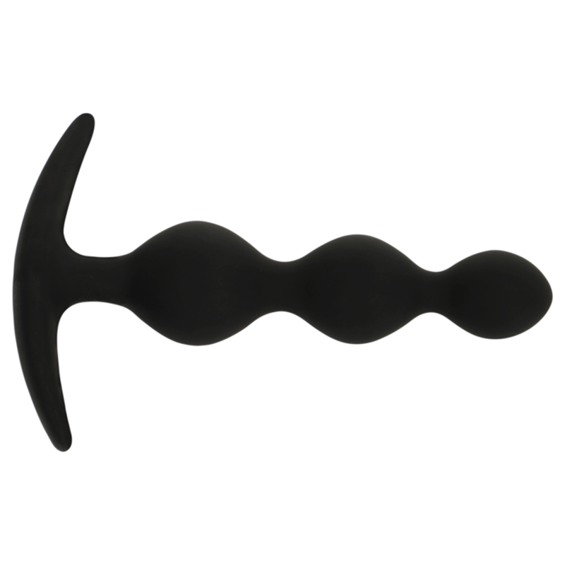 BLACK&SILVER - RUPERT Silicone Anal Plug (10 cm)