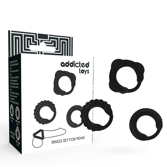 ADDICTED TOYS - Erekcijas gredzenu komplekts (3 gab.)