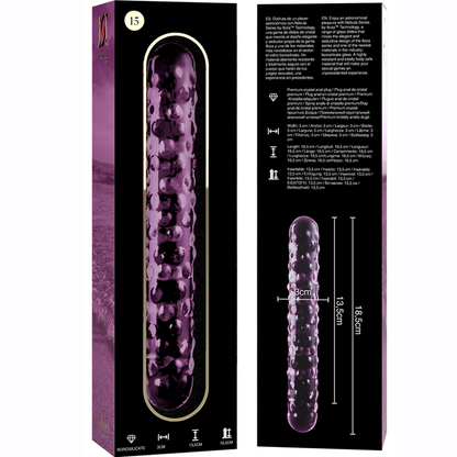 NEBULA SERIES BY IBIZA - Dildo made of borosilk glass (18.5 cm -O- 3 cm)