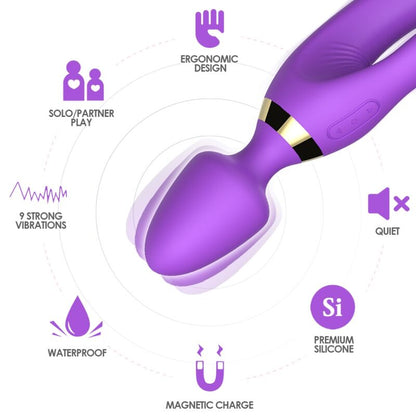 ARMONY Premium - Двусторонний многофункциональный массажер и вибратор-кролик
