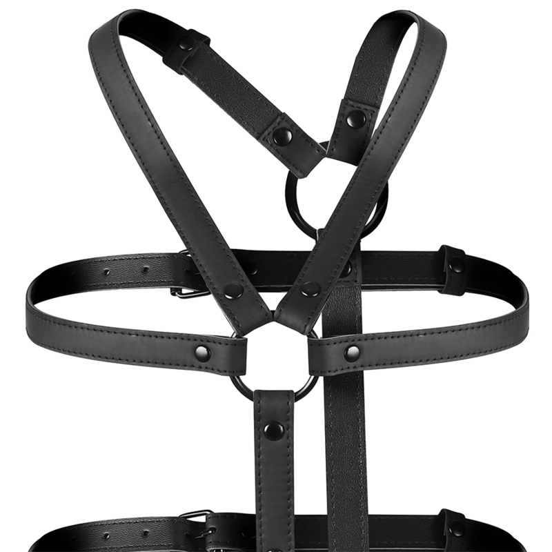 FETISH SUBMISSIVE BONDAGE - Adjustable body and arm belts
