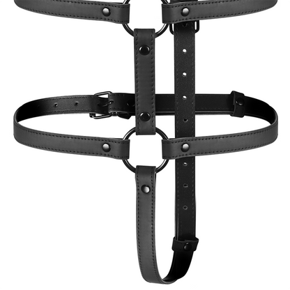 FETISH SUBMISSIVE BONDAGE - Adjustable body and arm belts