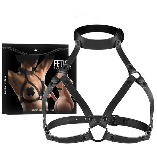 FETISH SUBMISSIVE BONDAGE - Regulējamas krūšu siksnas