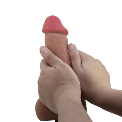 BAILE - Slippery Leather Realistic Dildo (Light Brown 23.4 cm)