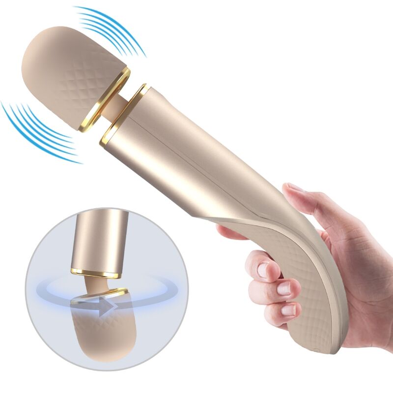 Universal Silicone Wand Vibromassager Gold 29 cm