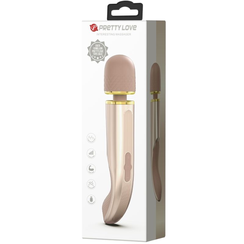 Universal Silicone Wand Vibromassager Gold 29 cm