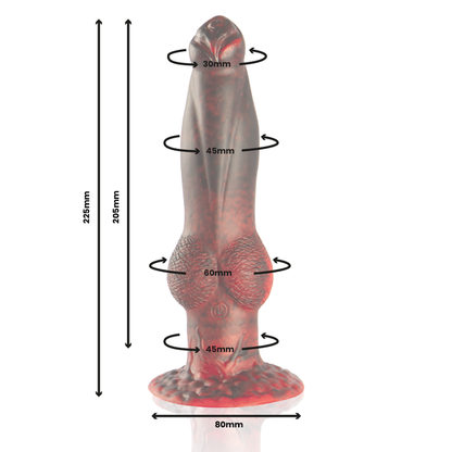 EPIC PROMETHEUS - Ar Tālvadības pulti vadāms Fantāziju dildo Titāns liesmās