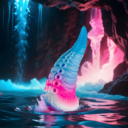 EPIC PHORCYS BLUE TENTACLE - Fantāziju dildo (liels izmērs)