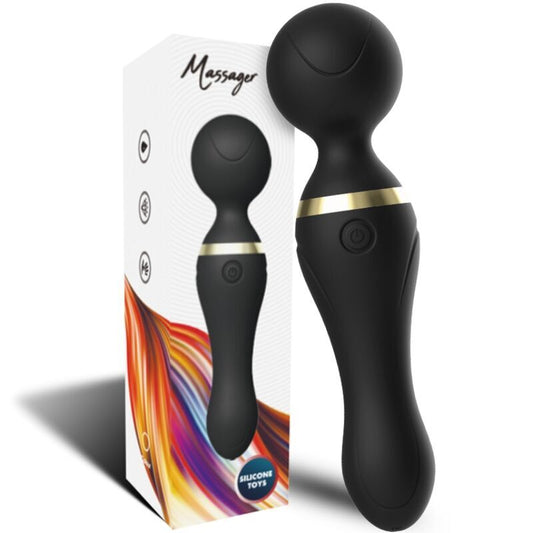 ARMONY - FREEZA ūdensizturīgs super elastīgs masieris un vibrators (melns)
