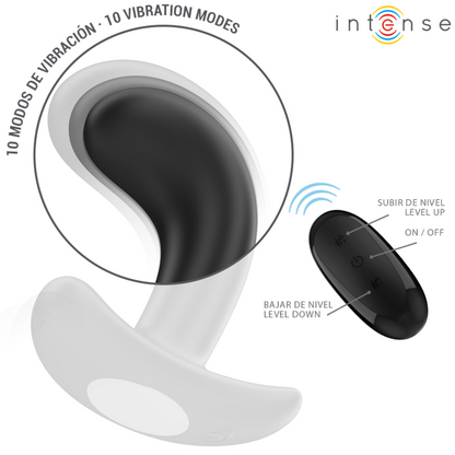 INTENSE - CHANDLER Silicone remote control vibrating anal plug (10 vibrations)