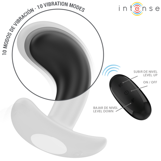 INTENSE - CHANDLER Silicone remote control vibrating anal plug (10 vibrations)