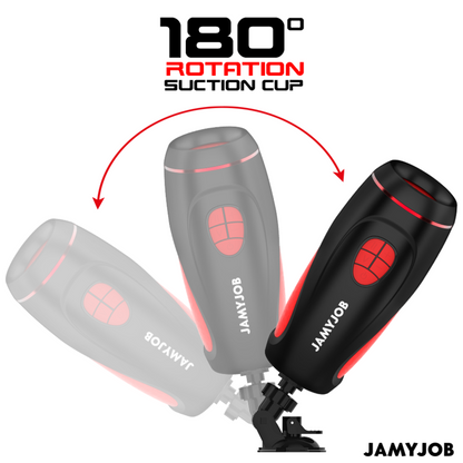JAMYJOB PYSTON - Automātisks seksa imitācijas masturbators + 21,5 cm dildo