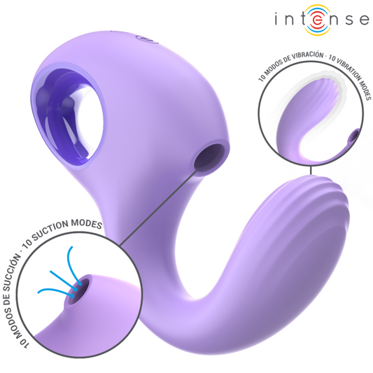 INTENSE BAXTER - vibrators + impulsu stimulators (10 + 10 režīmi)